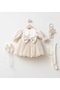 Lily Baby Girl Embroidered Dress Newborn Luxury Dress Set - Hospital Discharge and Mevlütlük Set - 4