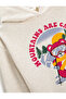 Printed Hooded Sweatshirt - 3