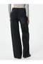 Wide Leg Denim Trousers Normal Waist - Loose Fit - 4