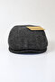 Men's Cap Hat Dark Navy Blue Standard Size 1. Grade Yarn Wool Fabric (Special Product) - 3