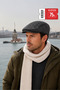 Men's Cap Hat Dark Navy Blue Standard Size 1. Grade Yarn Wool Fabric (Special Product)