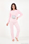 Striped Soft Winter Fleece Pajama Set Women's Pajama Set 6575030 - 3
