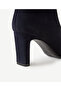 Suede Mid-Heel Boots - 5