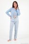 Striped Soft Winter Fleece Pajama Set Women's Pajama Set 6575030 - 3