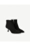 Suede Pointed Toe Mid-Heel Boots - 2
