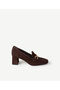 Suede Thick Heeled Shoes