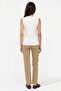 Women's Off-White Crew Neck Sleeveless T-Shirt - 2