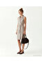 Straight Jacket Collar Sleeveless Dress - 3