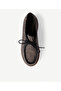Houndstooth Patterned Fabric Laced Flat Shoes - 4