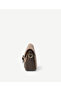 Leather and Fabric Small Crossbody Bag - 4