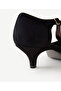 Suede Low Heel Shoes - 5
