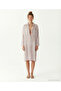 Plain Shirt Collar Long Sleeve Dress