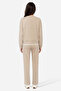 Women's Beige Straight Fit Modal Blend Pants - 2
