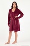 Lace Detailed Slit Nightgown with Dressing Gown Women's Nightgown 6097200 - 3