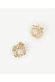 Pearl Detailed Gold Earrings - 2