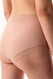 Beige Comfy Cotton High Waist Slip Panties - 2
