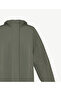 Wide Hooded Collar Long Sleeve Raincoat - 6