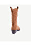 Leather Western Boots with Accessory Detail - 3