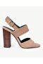 Leather Coated Soft Leather Heeled Shoes - 2