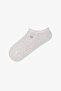 Gray Heart Stripe 5-Pack Sneaker Socks - 3