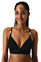 Black Montana Push up Bralet Textured Bikini Top
