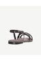 Leather Sandals with Bead Stripe Detail - 4
