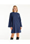Crew Neck Long Sleeve Short Dress