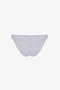Point Stylish Polka Dot Patterned Textured Mid-Waist Bikini Bottom - 6