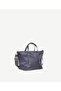 Metal Trocley Fabric Handbag - 2