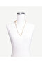 Chain Detailed Gold Necklace - 3