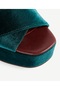 Velvet Fabric Platform Shoes - 3