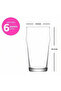 Noniq Glass Beer Glasses Set of 6 570 ml - 7