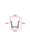 Aras Glass Water Cup Set of 6 200 ml - 6