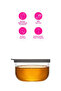Duo Glass Storage Container Set of 3 Small Size 380 ml with Gray Plastic Lid (Breakfast) - 4