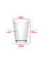 Hestia Glass Soft Drink Cup 3-Pack 415 ml (Large Water/Cocktail Glass) - 6
