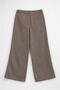 Women's High Waist Stone Color Wide Leg Pants - 3