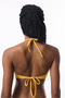 Yellow Reverse V Cut Bikini Top - 2