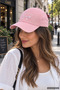 Women's Pink Baseball Cap with Bow Detail - 3