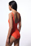 Orange Sona Sports Swimsuit - 3