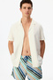 Men's White Havana Air Linen Blend Shirt - 4