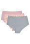 Rose Ceremony Floral Patterned High Waist 3-Piece Slip Panties