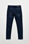 Women's Lycra Skinny Navy Blue Jean Trousers - 3