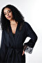Hera Black Dressing Gown - 4