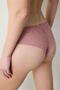 Invisible Laser Cut Lacy Dusty Rose Hipster Panties - 2