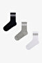 Boy's Lines 3-Piece Tennis Multicolor Socks