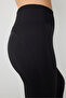 Waist Black Leggings - 4