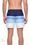 Men's Color Block Striped Swim Shorts - 2
