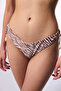 Gale Zebra Patterned V-Cut Bikini Bottom - 3