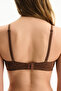 Brown Invisible Ribbed Triangle Bra - 2