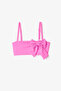 Pink Girl's Bow Bandeau Bikini Set - 2